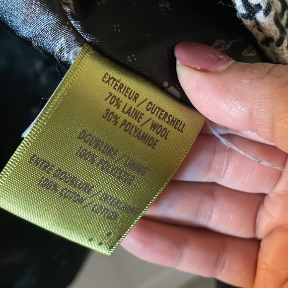 Soia and Kyo houndstooth wool peacoat overcoat jacket coat - Picture 11 of 12